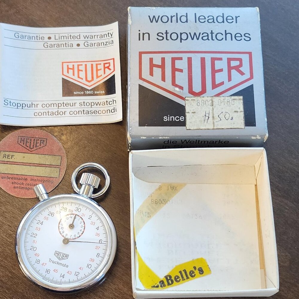 Vintage Heuer Trackmate #593 Stopwatch